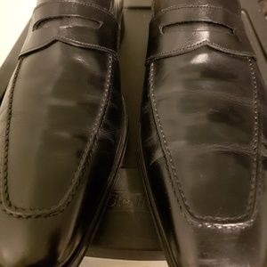 Magnanni Black Loafers Size 12